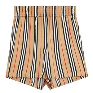 Burberry Marsett Icon Stripe Silk Shorts